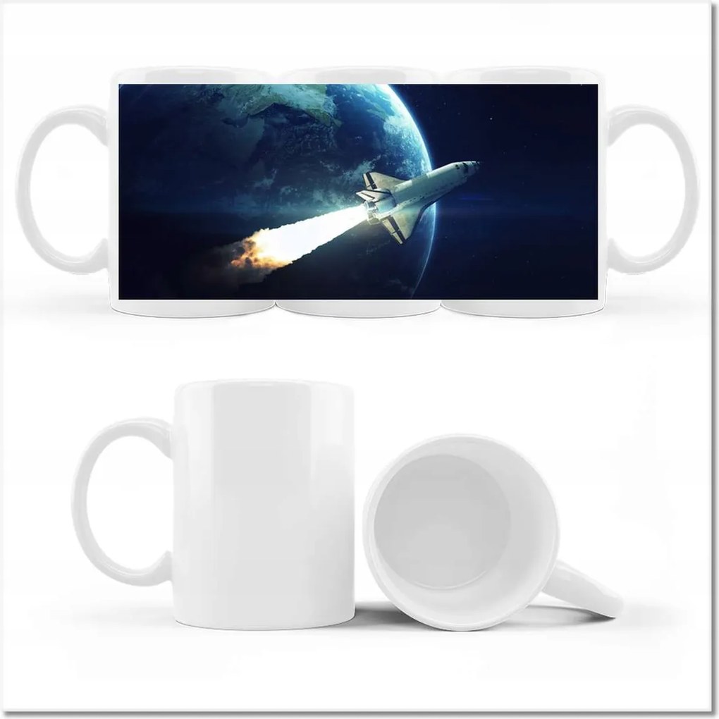 Fényképes bögre Űrhajó Föld