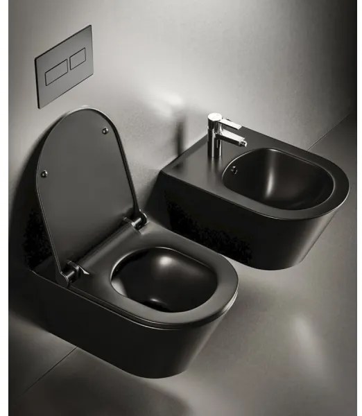 Sapho - Függesztett WC AVVA kerámia/fekete