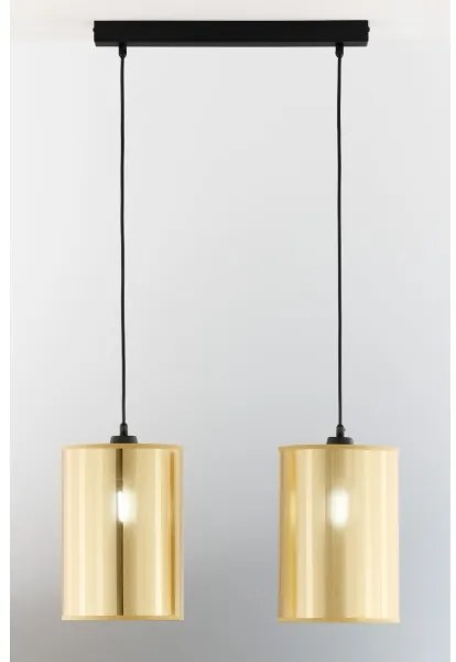 Jupiter 2091 - CORTINA kábeles függeszték 2xE27/15W/230V arany/fekete