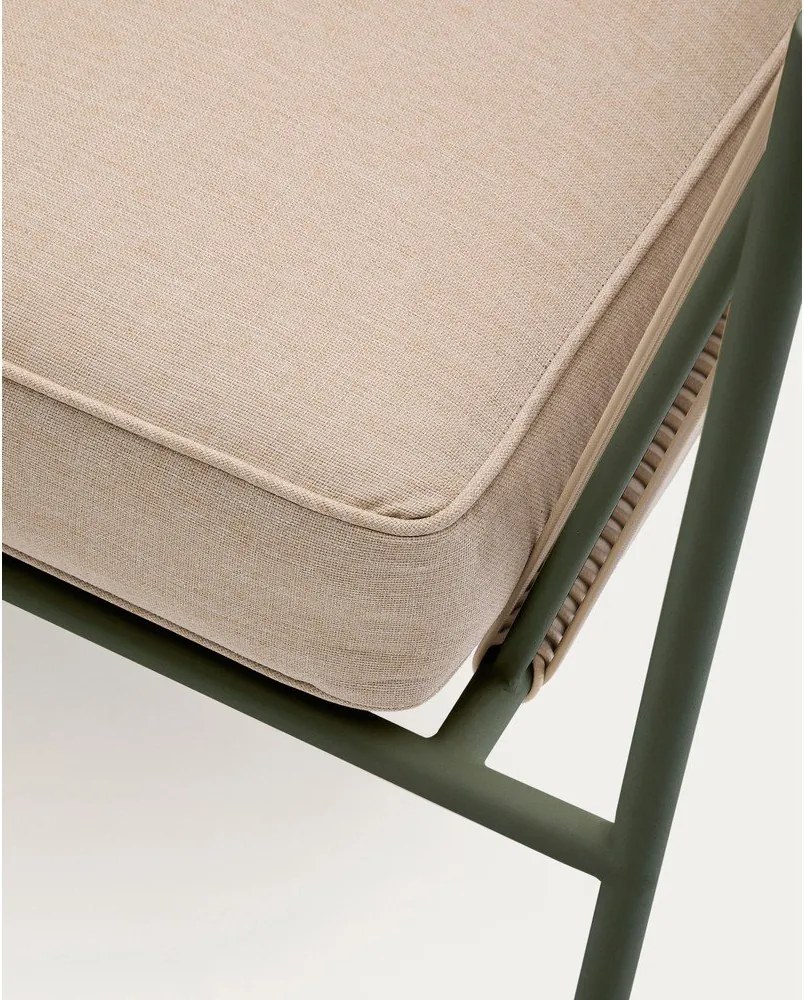 Zöld-bézs kárpitozott kerti kanapé Zivia – Kave Home