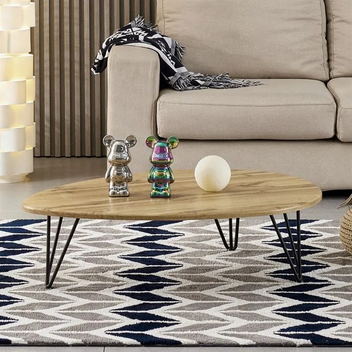 Dohányzóasztal 94×69 cm, MDF, Vad Tölgy. AF-3013 OAK