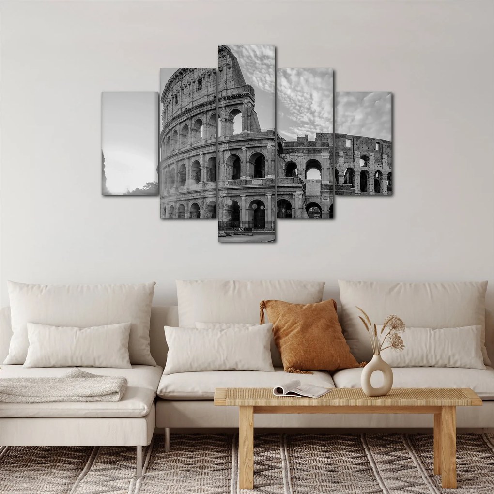 Kép - Colosseum Rómában, fekete-fehér (150x105 cm)