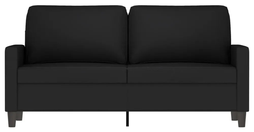 kétszemélyes fekete bársony kanapé 140 cm