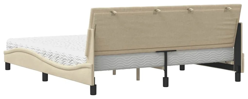 ágy matraccal Hanko krém 180x200 cm szövet