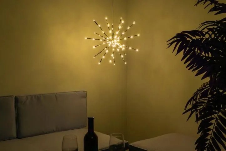 NEXOS Karácsonyi LED világítás csillag 80 LED meleg fehér