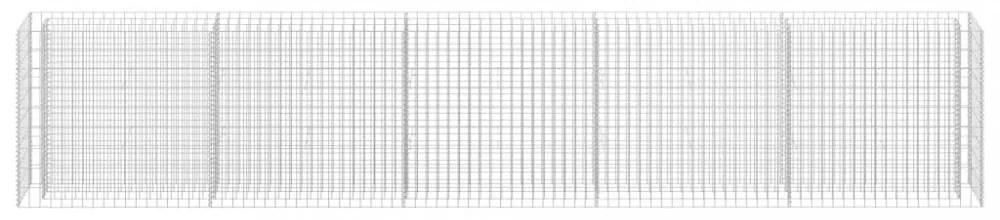 horganyzott acél gabion magaságyás 450 x 30 x 90 cm