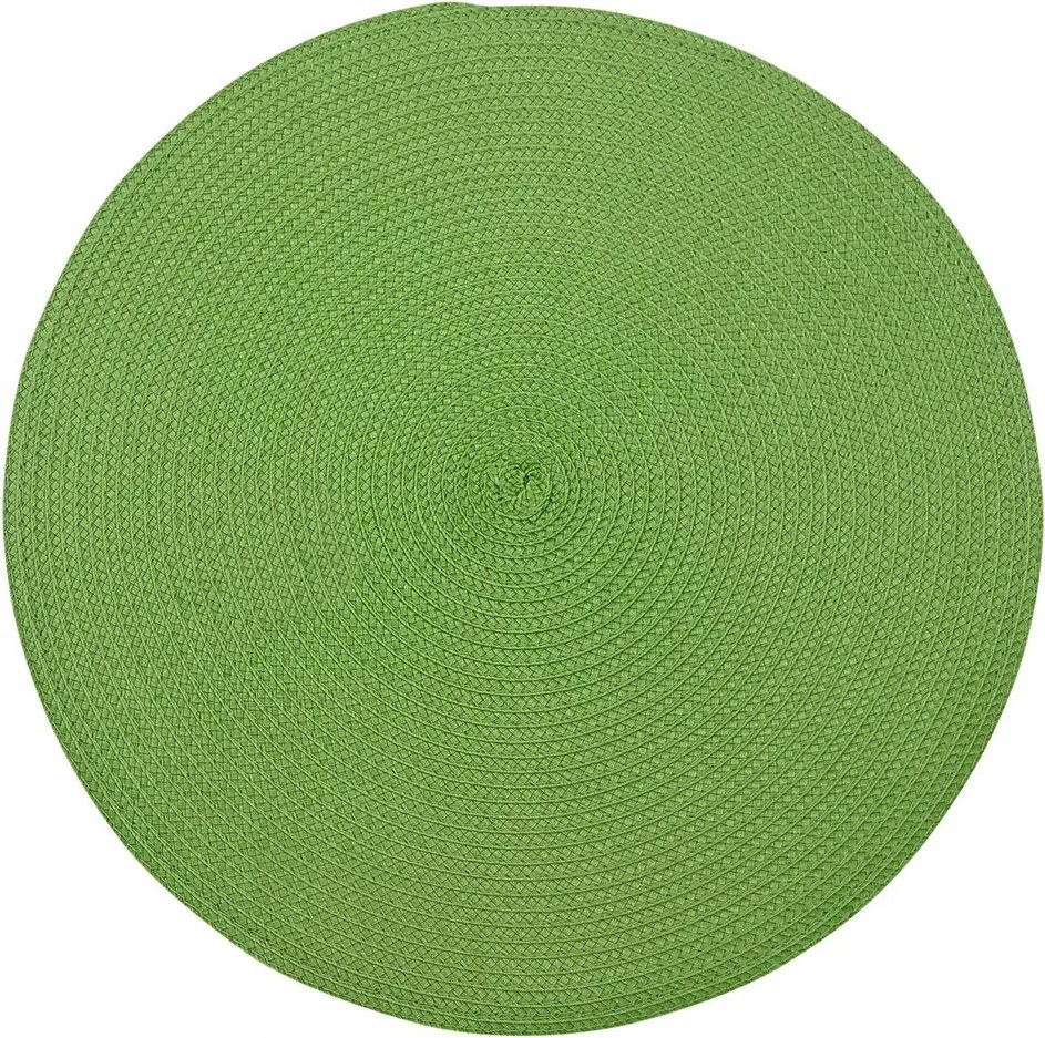 Szőnyeg alátét szívószálas asztalra tányér alá zöld 38 cm 1db