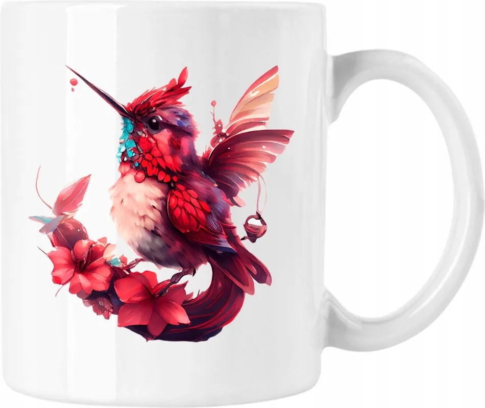 Kolibri Bögre Virágok Művészet 4 Fehér 330ml