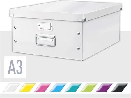 Doboz, A3 méret, LEITZ Click&Store, fehér (E60450001)