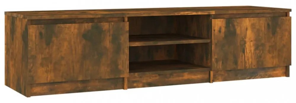 füstös tölgy színű szerelt fa TV-szekrény 140 x 40 x 35,5 cm