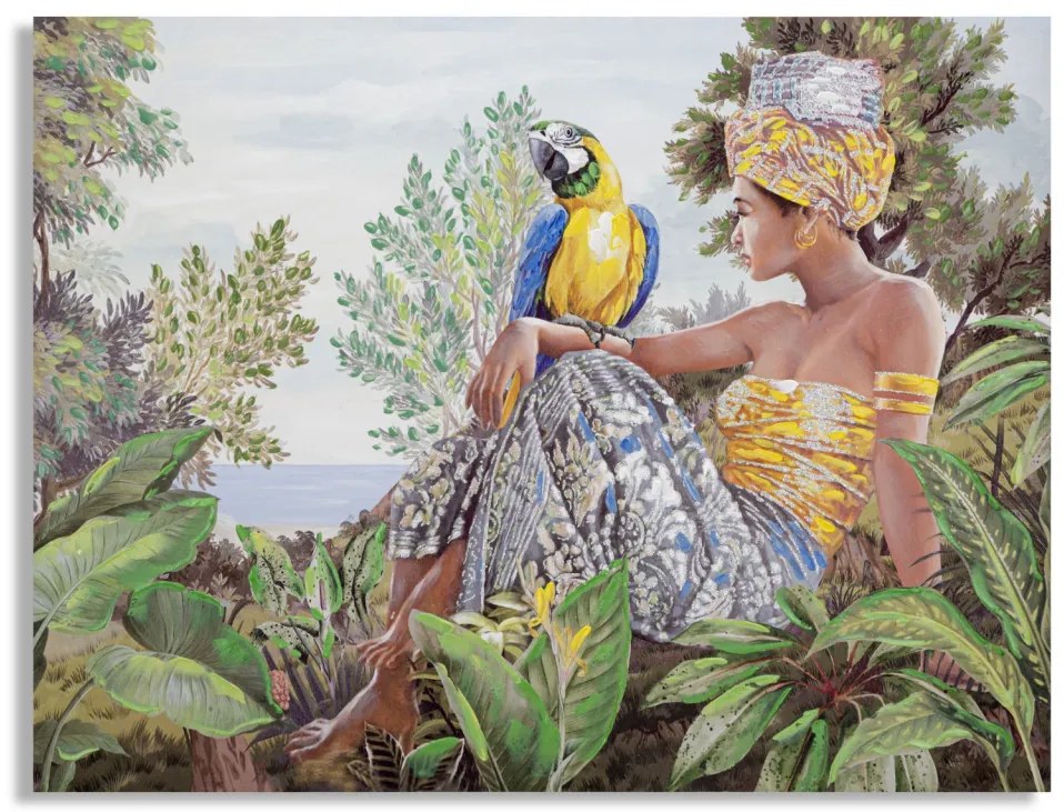 Kézzel készített falfestmény kenda orizzontal 120x3x90cm