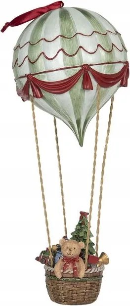 Plüssmackó dekoráció lufiban 14*37 cm