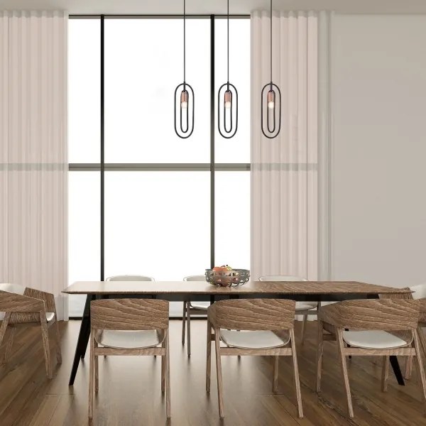 Rabalux 72264 - Csillár zsinóron ROVIER 3xE27/40W/230V