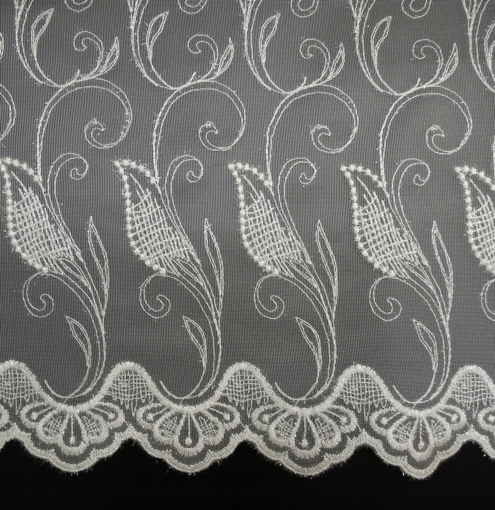 Mg Függöny Alt napellenző hímzés villanófény ekrü 300x180cm