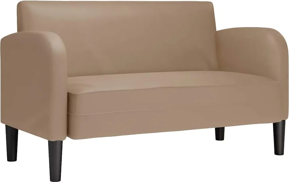 vidaXL cappuccino műbőr loveseat kanapé 110 cm