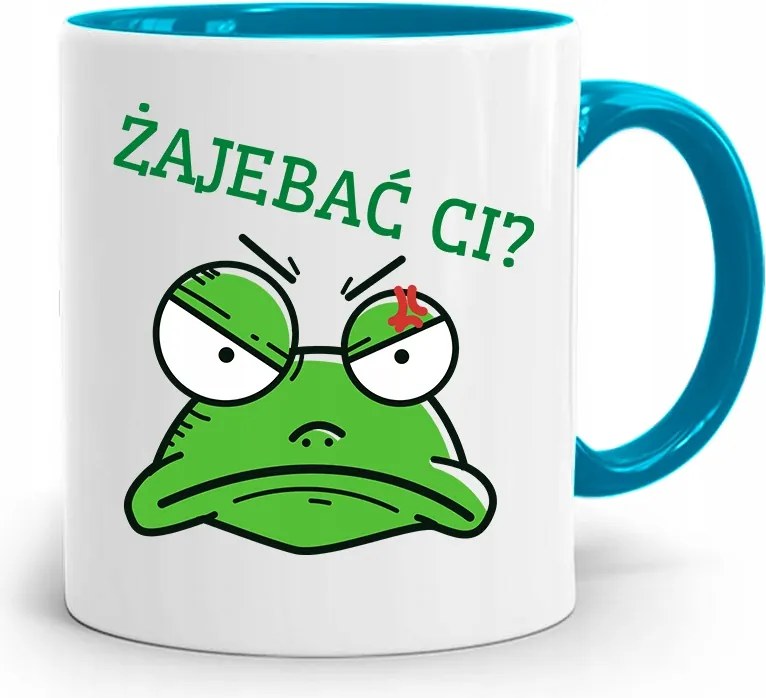 Kék Bögre Vicces Békás Ajándék fényképes nyomtatással