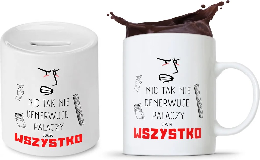 Dohányosoknak 420 Persely Szett fényképes nyomott mintás bögre