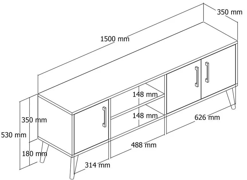 TV szekrény Exxen - 1580