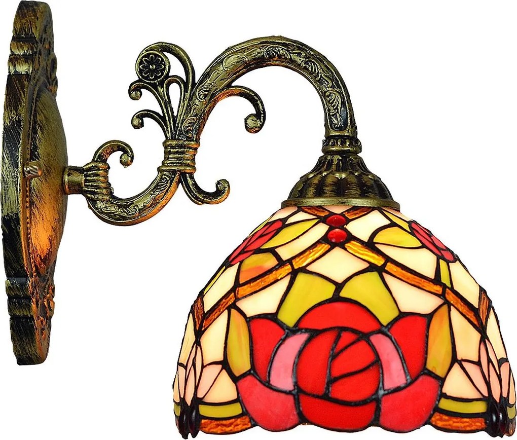 Brilagi - Tiffany vitrázs fali lámpa GARLAN 1xE27/40W/230V