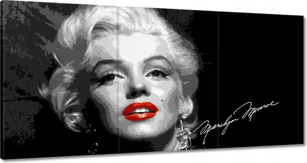 Festmények 180x90 Marilyn Monroe autogram