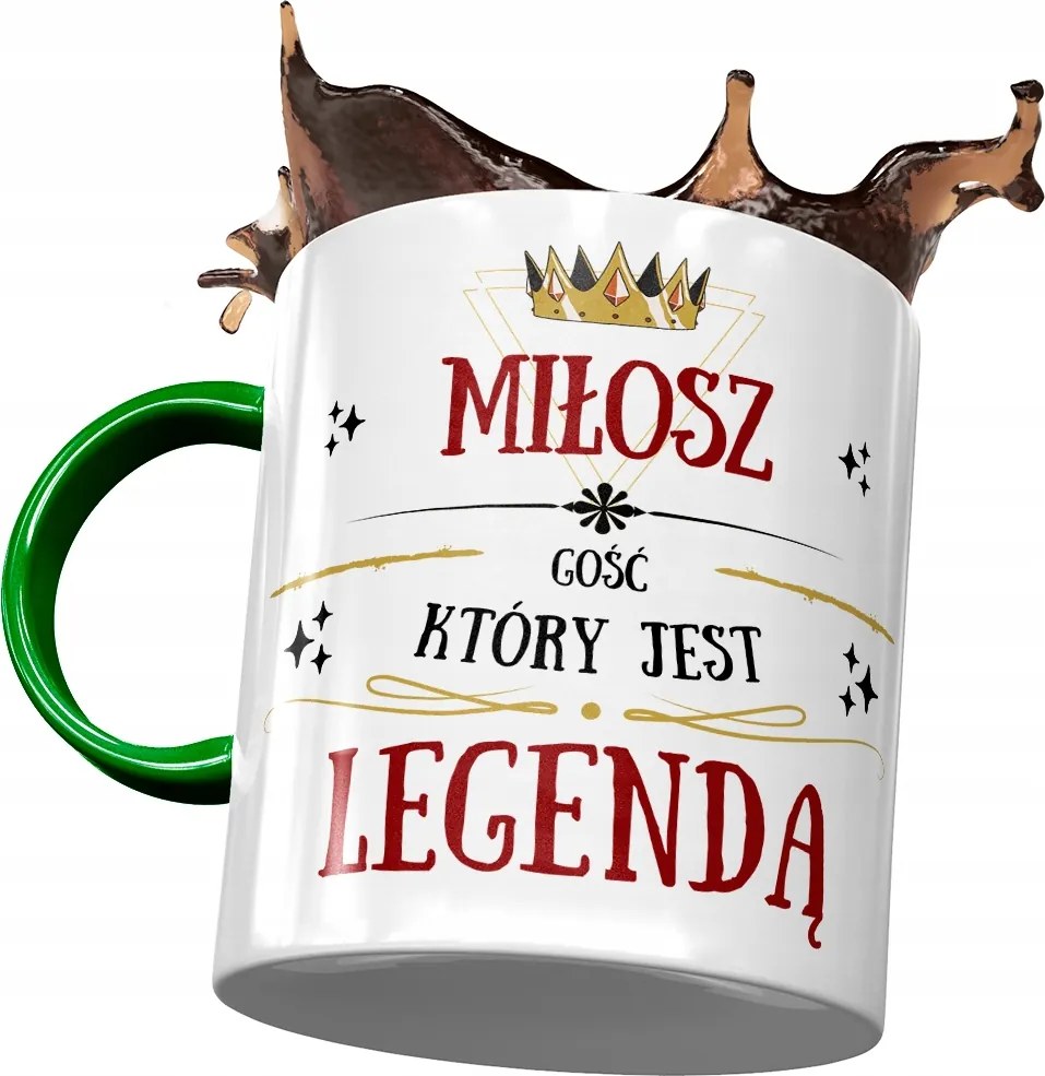 Zöld Bögre Férjnek Barátnak Ajándék Nyomtatott Fotóval