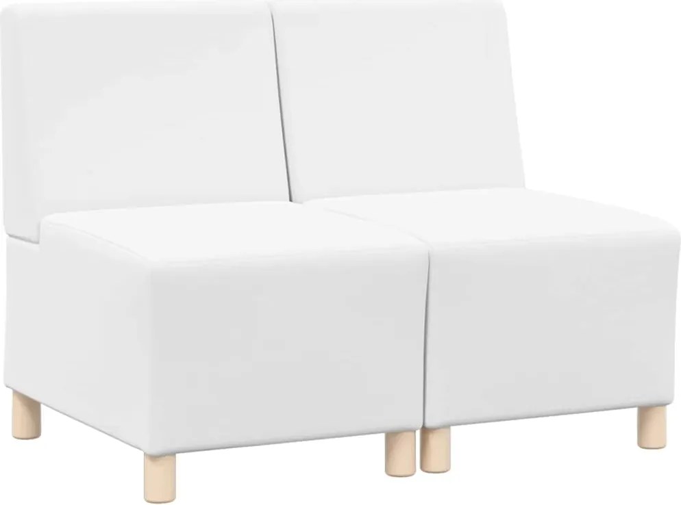 vidaXL Karfa Nélküli Modularis Kanapé Egység 2 pcs Fehér