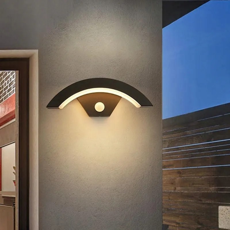 Kültéri Led Fali Lámpa Bejárati Ajtó Fölé Mozgásérzékelővel 18W IP65