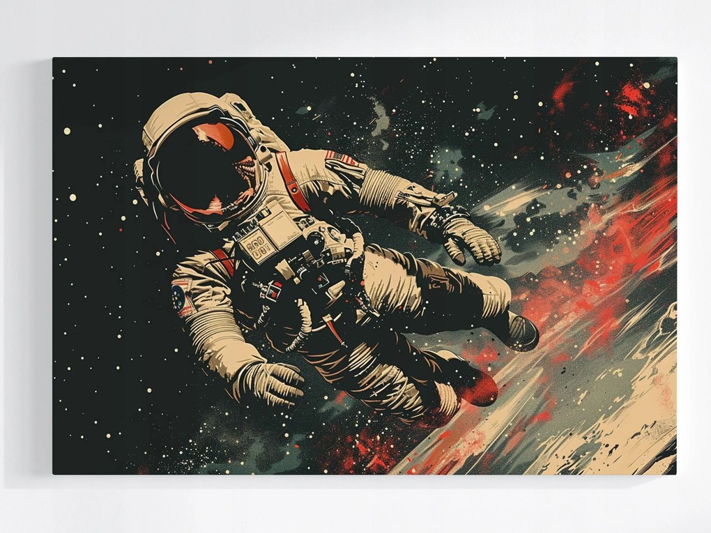 Poszter Űrhajós Űr Galaxis Grafika Art 120x80