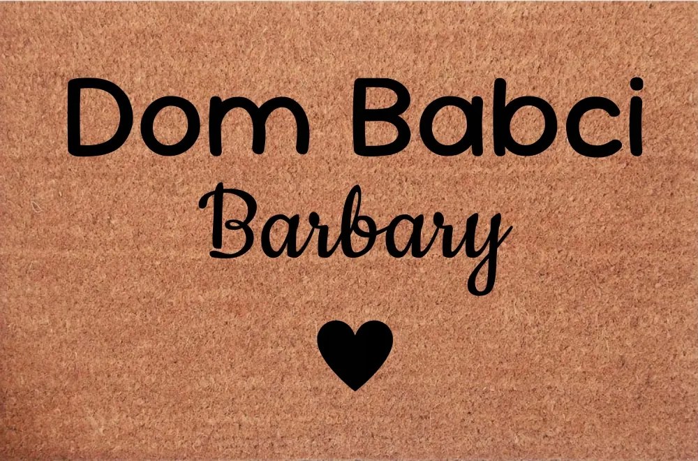 Lábtörlő az ajtóhoz Személyre szabott Ajándék Nagymama háza név