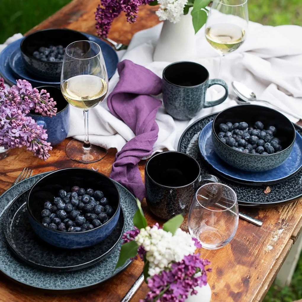 Mäser 16 darabos FILIPPA étkészlet – fekete