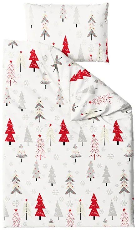 Mikroszálas ágyneműhuzat JINGLE fehér Ágyneműhuzat mérete: 80 x 80 cm | 135 x 200 cm