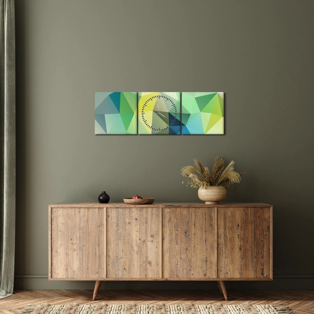 A geometriai absztrakció képe (órával) (90x30 cm)