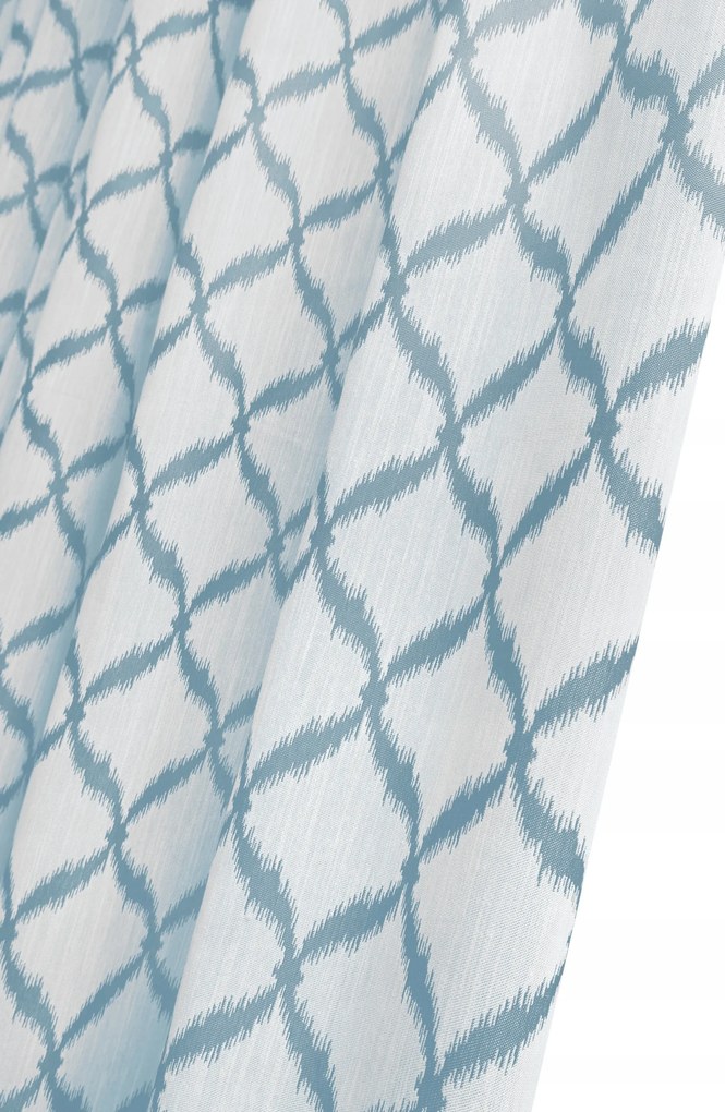 Függöny dekoratív függönyanyag rombuszmintával, 300 cm magas, szürke