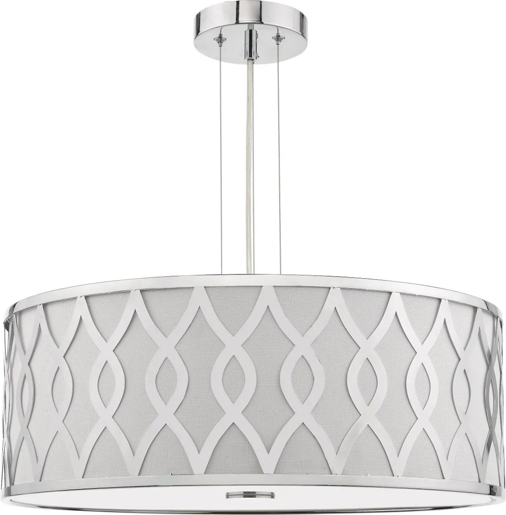 Dar Lighting modern függeszték locryn elefántcsont csiszolt króm darloc0450
