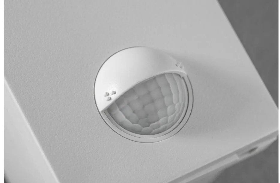 Lámpa Fali lámpa PARIS mozgásérzékelővel ,10W, 900 lm, IP54, AC220-240V, 50/60Hz, fénykibocsátás 140°, hatótávolság 9m,4000K, fehér