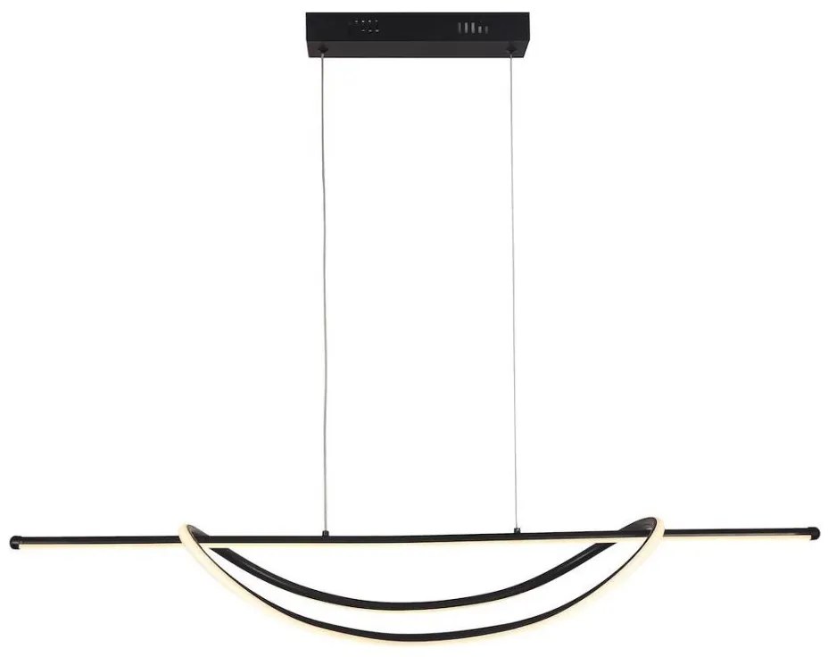 LED Csillár zsinóron AMBAR LED/35W/230V fekete