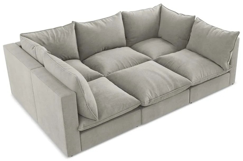 Világosszürke kanapé 255 cm Manao – Makamii