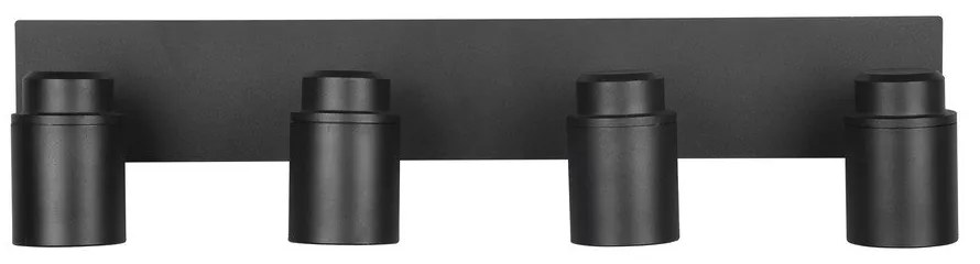 Matt fekete fém spotlámpa 19x52 cm Angelo – Trio