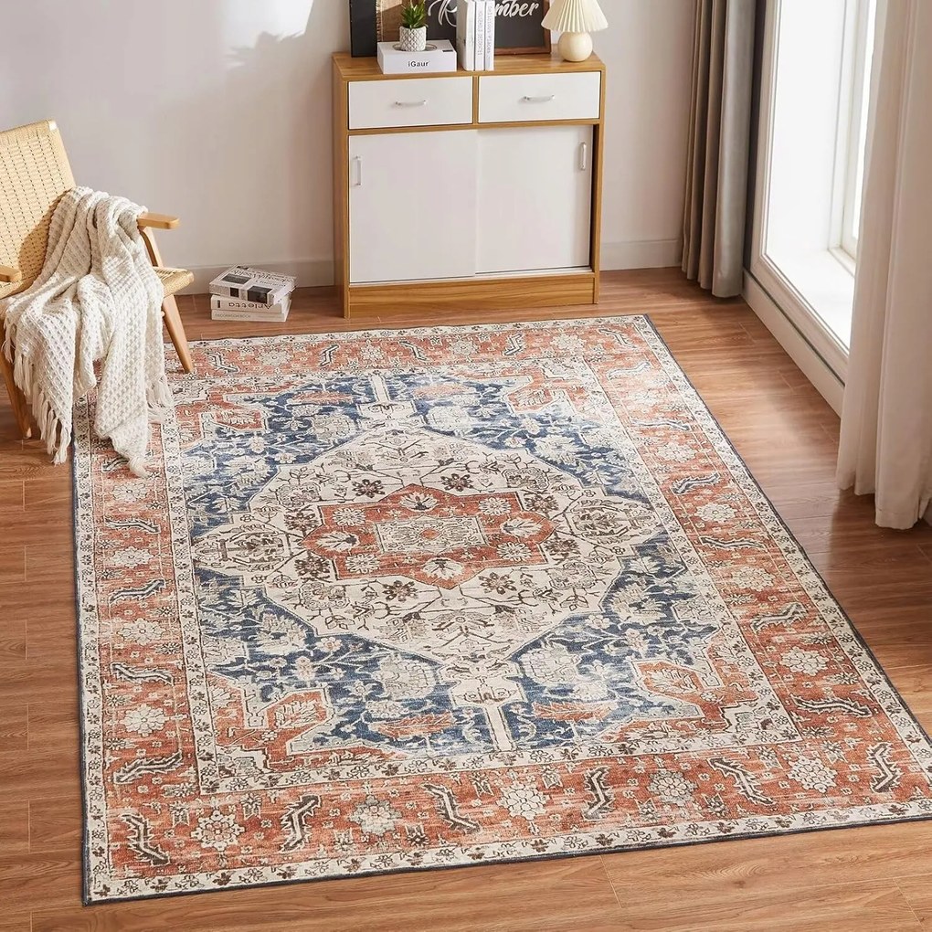 Choshome szőnyeg 120x170CM Vintage narancssárga csúszásgátló