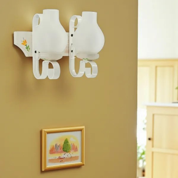 Brilagi - QUEEN fali lámpa 2xE14/40W/230V bükk/krémszínű