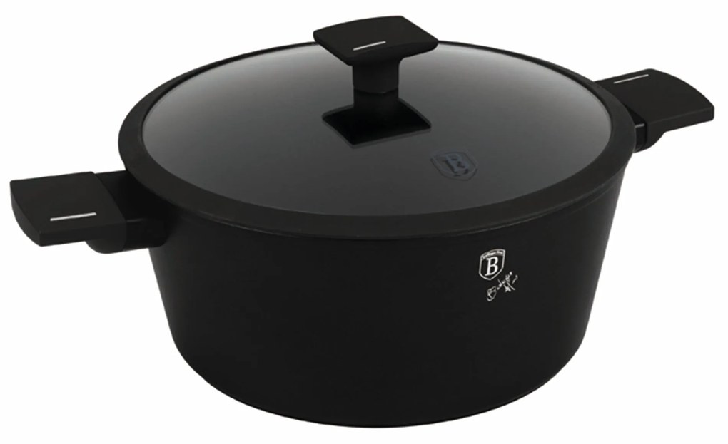 Matt fekete indukciós tapadásmentes lábas 6,1  literes Berlinger Haus Matte Black