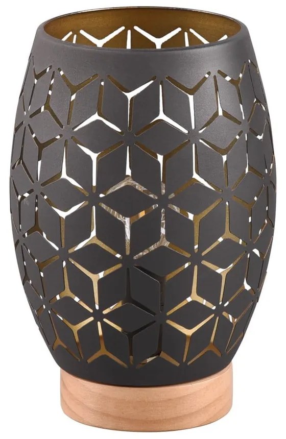 Fekete asztali lámpa (magasság 21 cm) Bidar – Reality