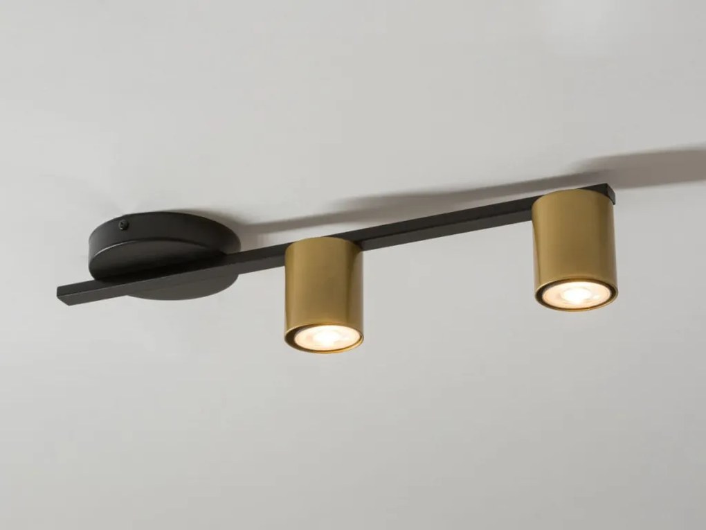 SIGMA LIGHTING 33432 SKY Loft Mennyezeti Lámpa Fekete, Arany GU10 IP20