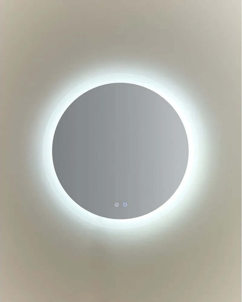 Fali tükör világítással ø 60 cm Mervi – Kave Home