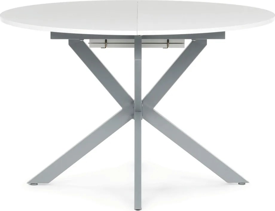 Étkezőasztal bővíthető 120–160 × 120 cm melamin fehér WT