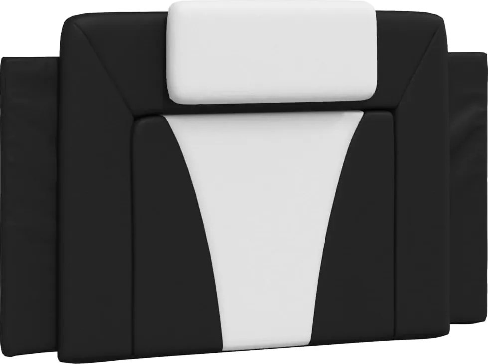 fekete és fehér műbőr fejtámla párna Viana 80 cm