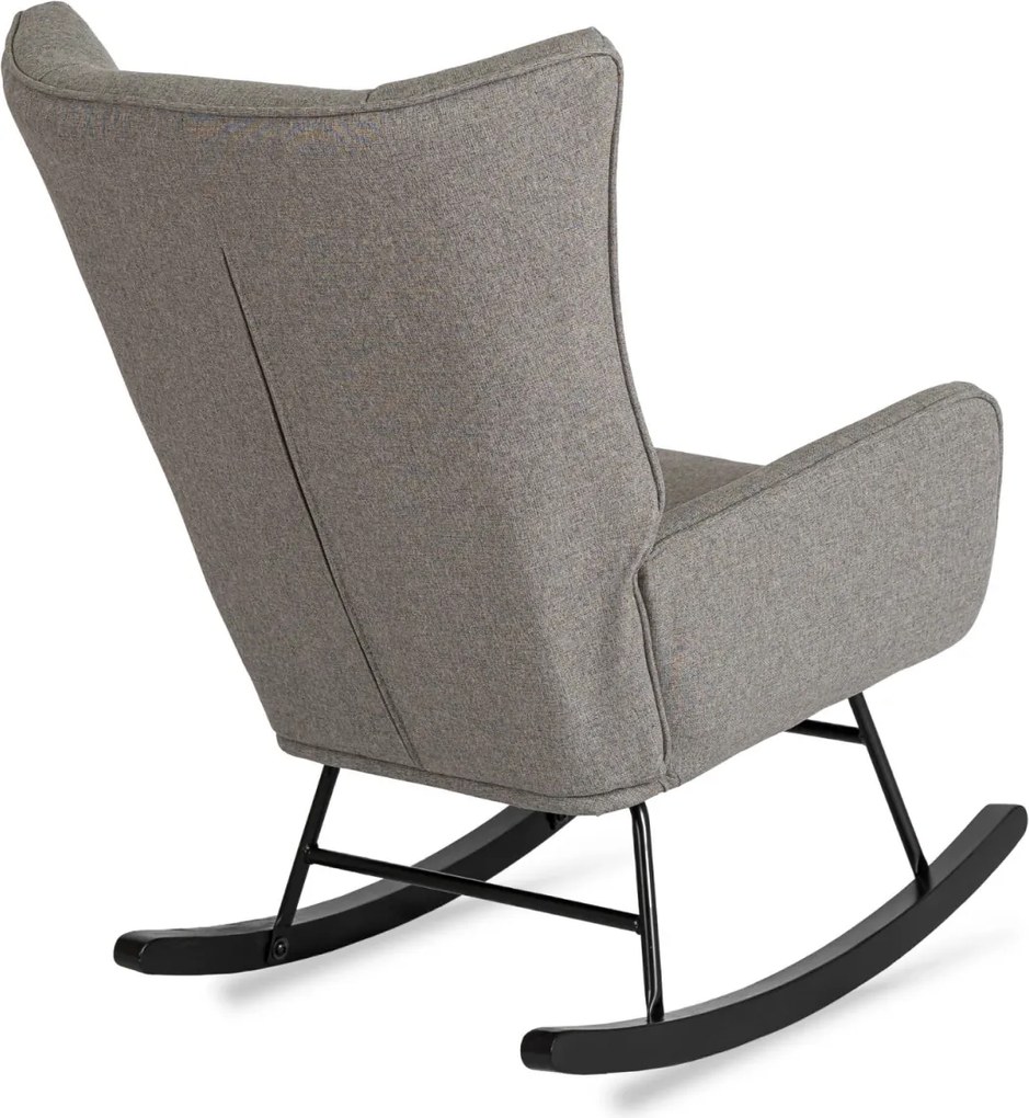 Hintafotel szürke szövet kárpittal – JACKSON