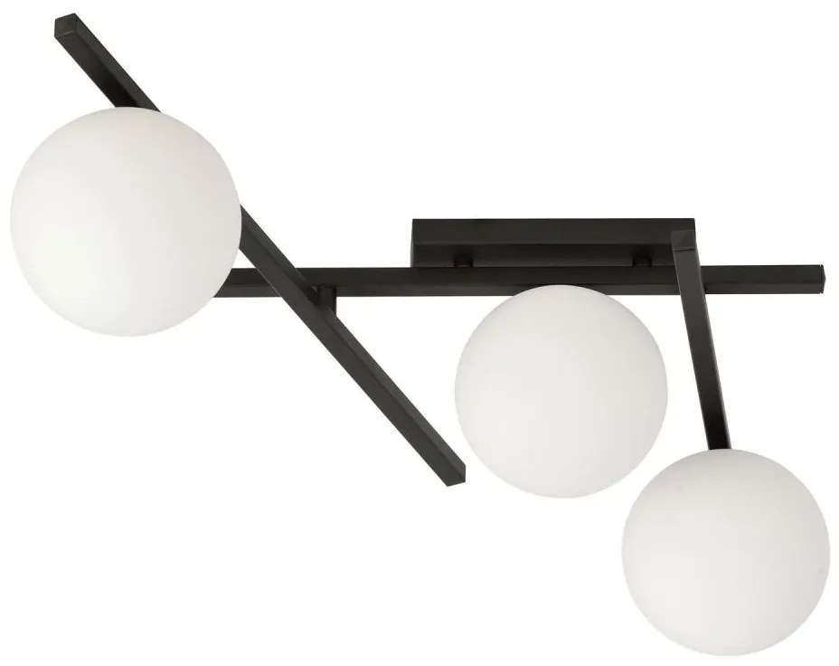 Mennyezeti lámpa SMART 3xE14/10W/230V fekete/fehér