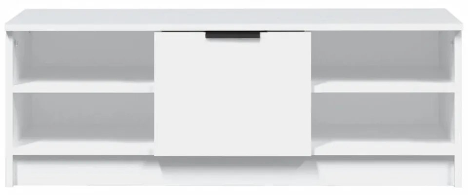 fehér szerelt fa TV-szekrény 102 x 35,5 x 36,5 cm