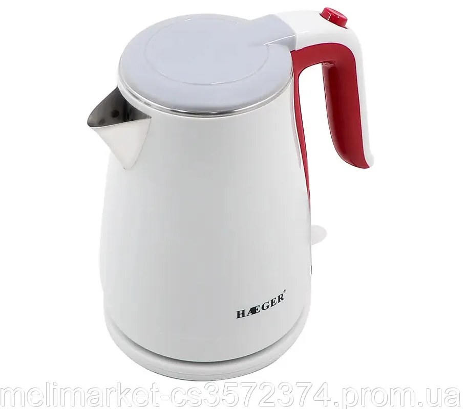 Haeger HG-7845 elektromos vízforraló 2000 W, fehér 1,7 l